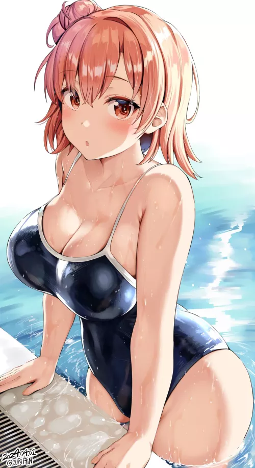 Swimsuit Yui [Oregairu] by xSaviour_N