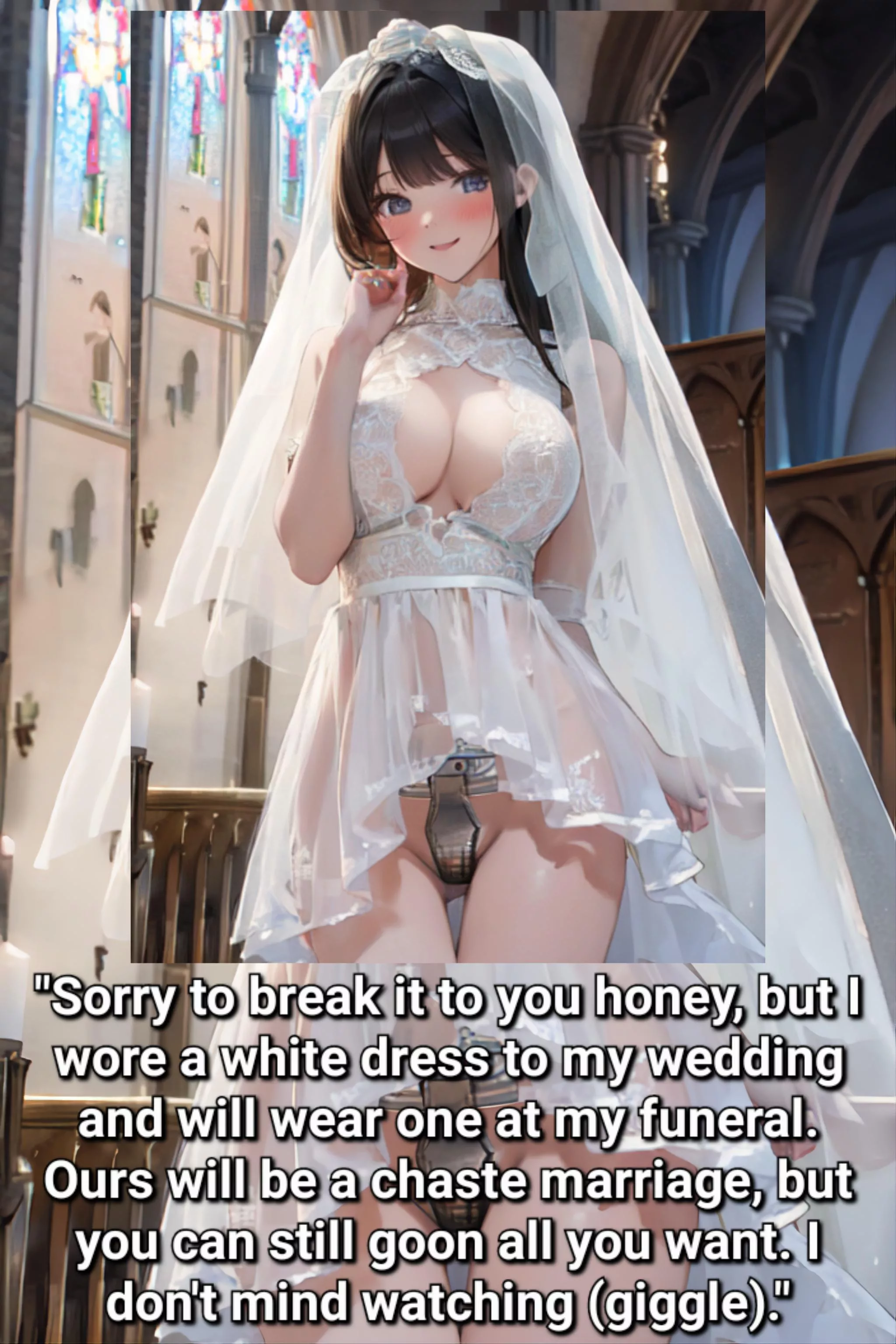 Would you marry a gorgeous woman you could never make love to? [ AI generated] posted by CussingCats