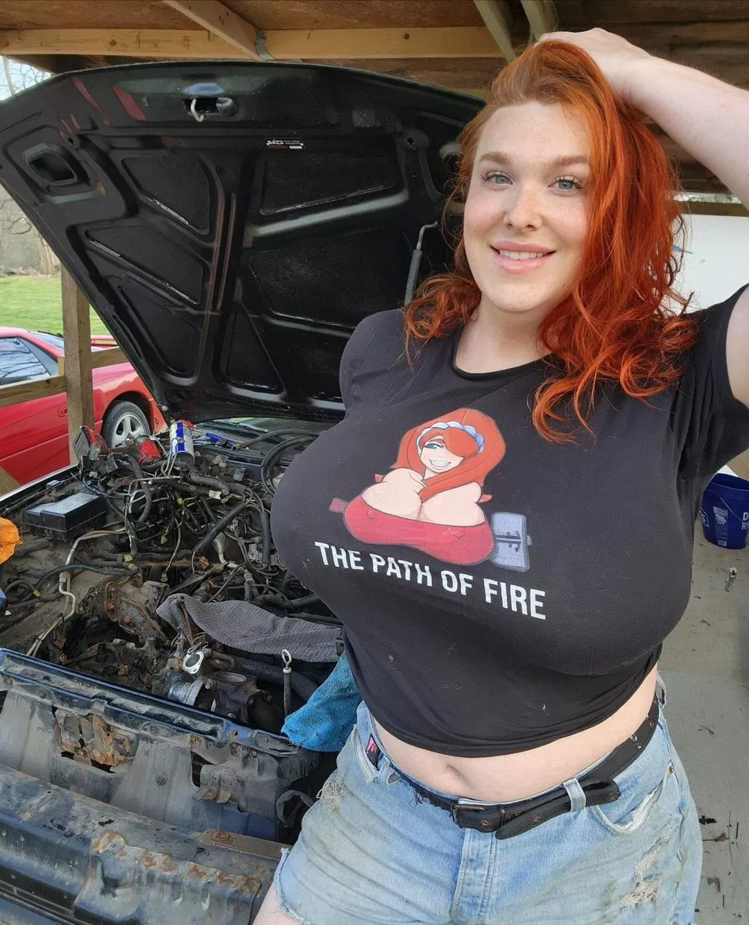 Yo dawg. I heard you like boobs so I put some boobs on your boobs. posted by Desecr8or