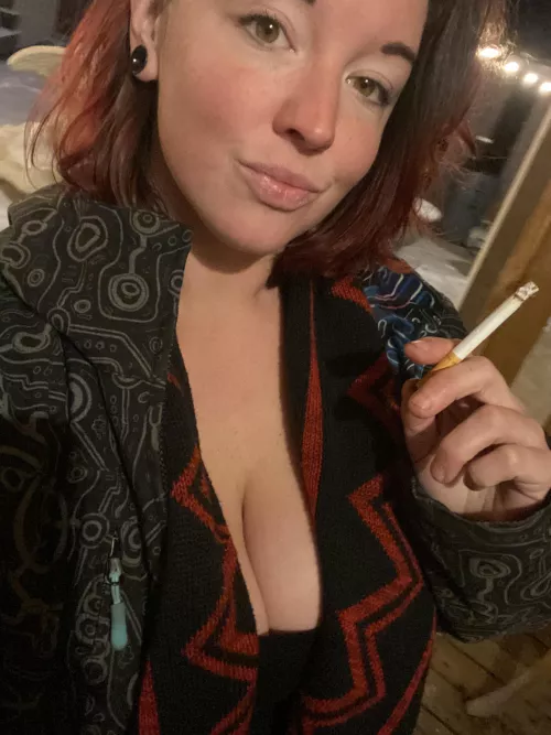 A cig in the snow by Lovie_64