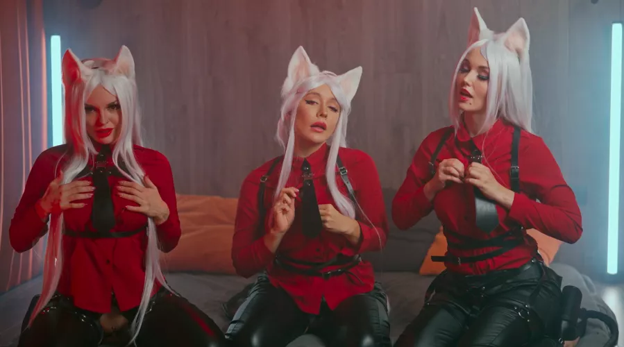 Cerberus(Sonya Vibe, Sia Siberia and Alice Bong)[Helltaker] by SonyaVibe