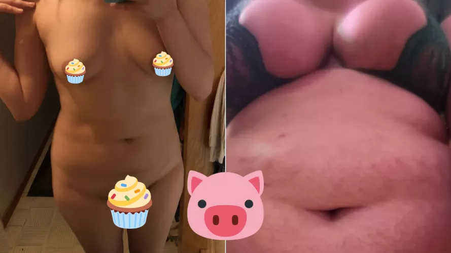 Come feed me later then cuddles? 🍟🍕🍔 by bonitauwu