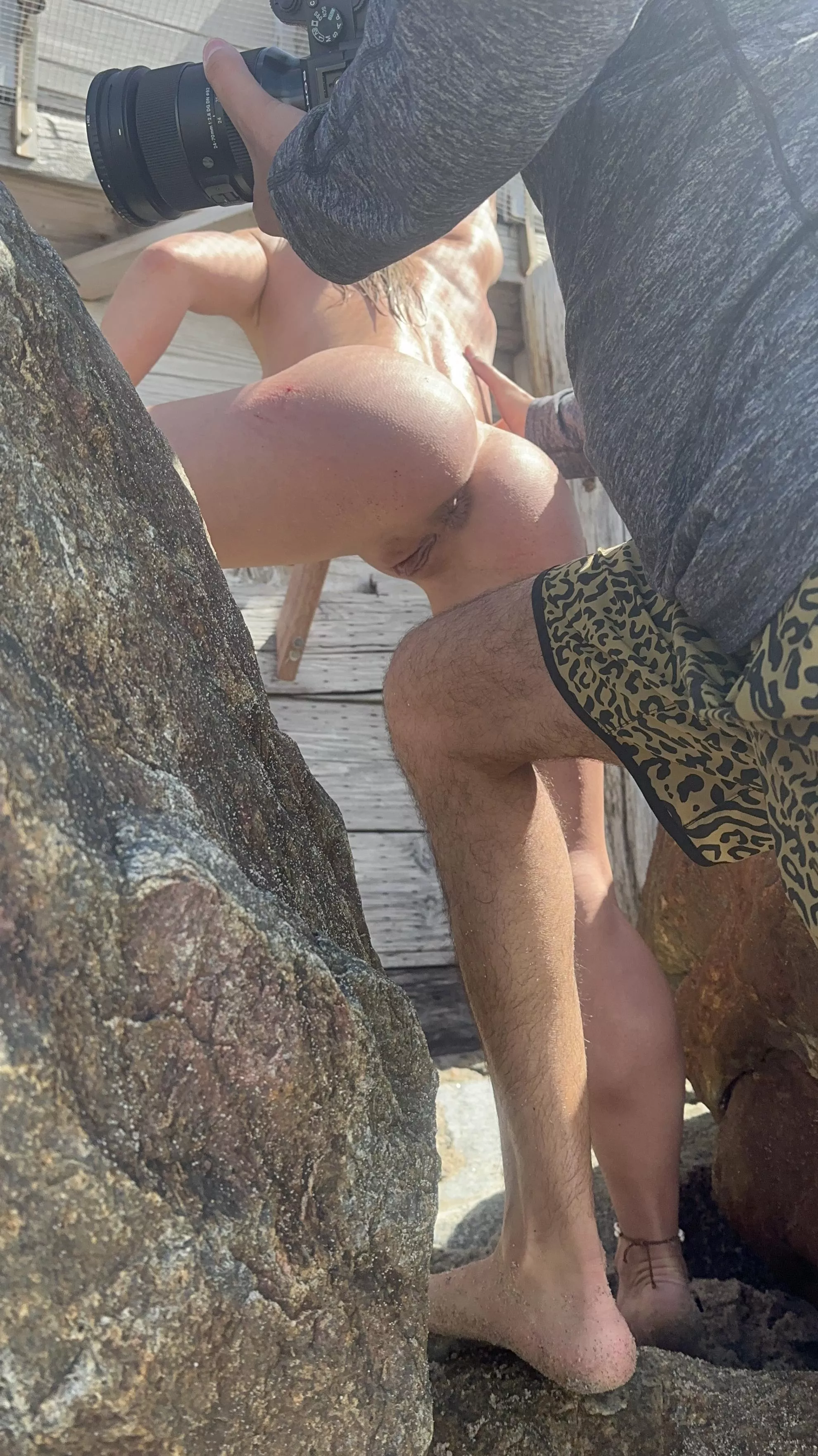 Doing as I'm told on the beach 🤭 posted by Secrets_of_Gemini