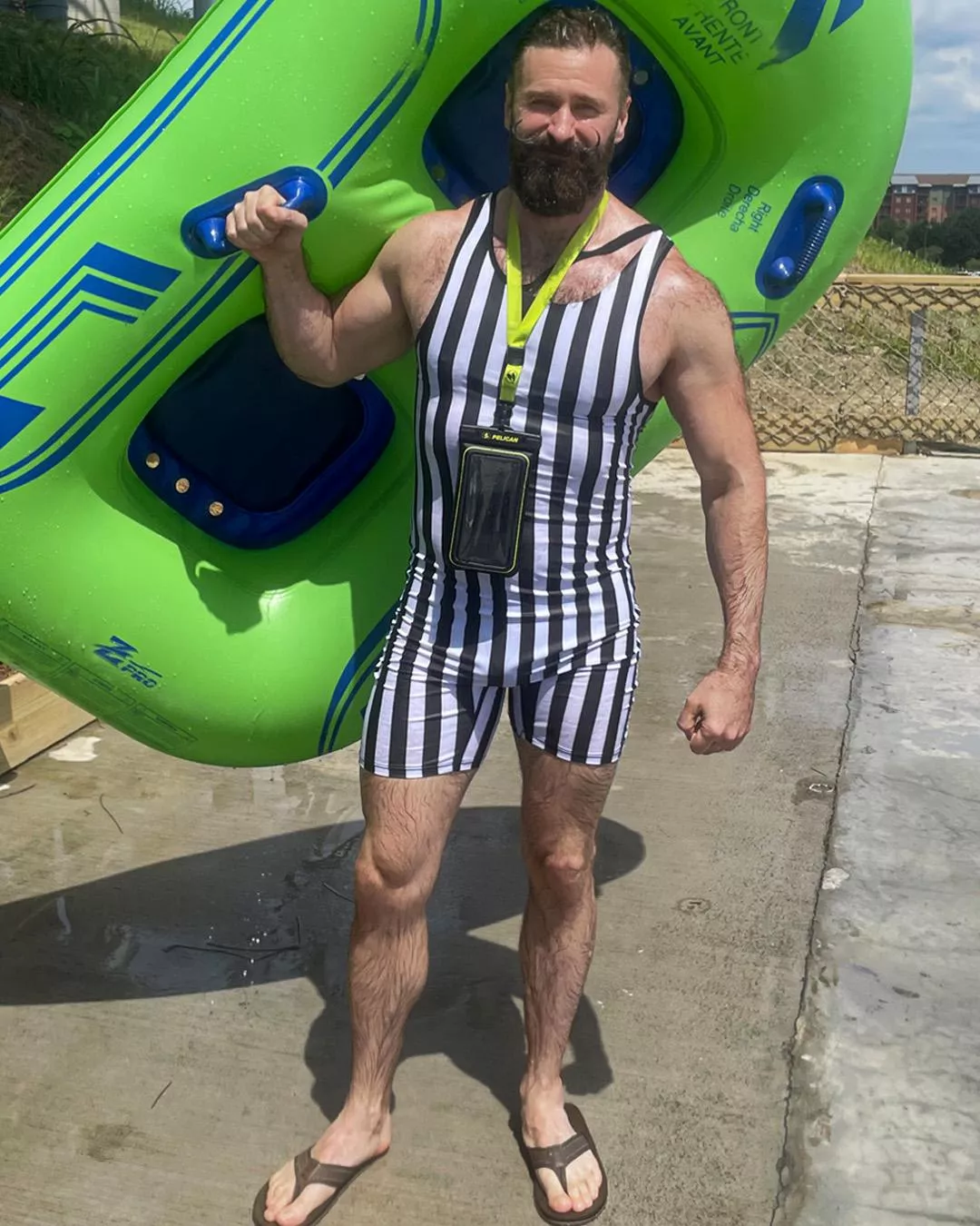 Finally found the swimsuit to go with my beard and mustache posted by ThatAverageJo