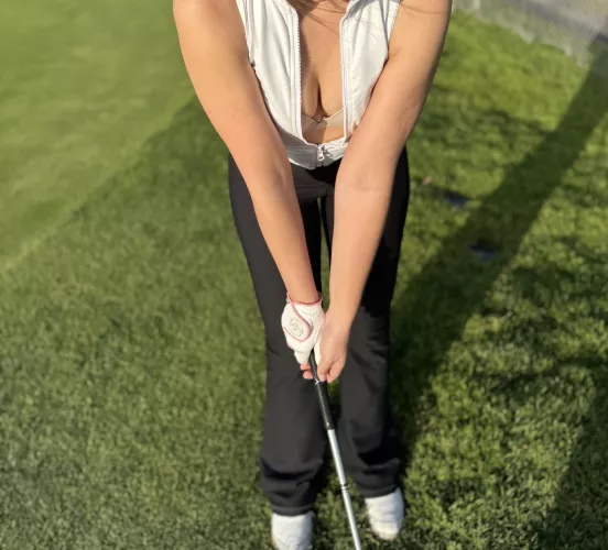 Got a little hot on the course today by Petite_Paula