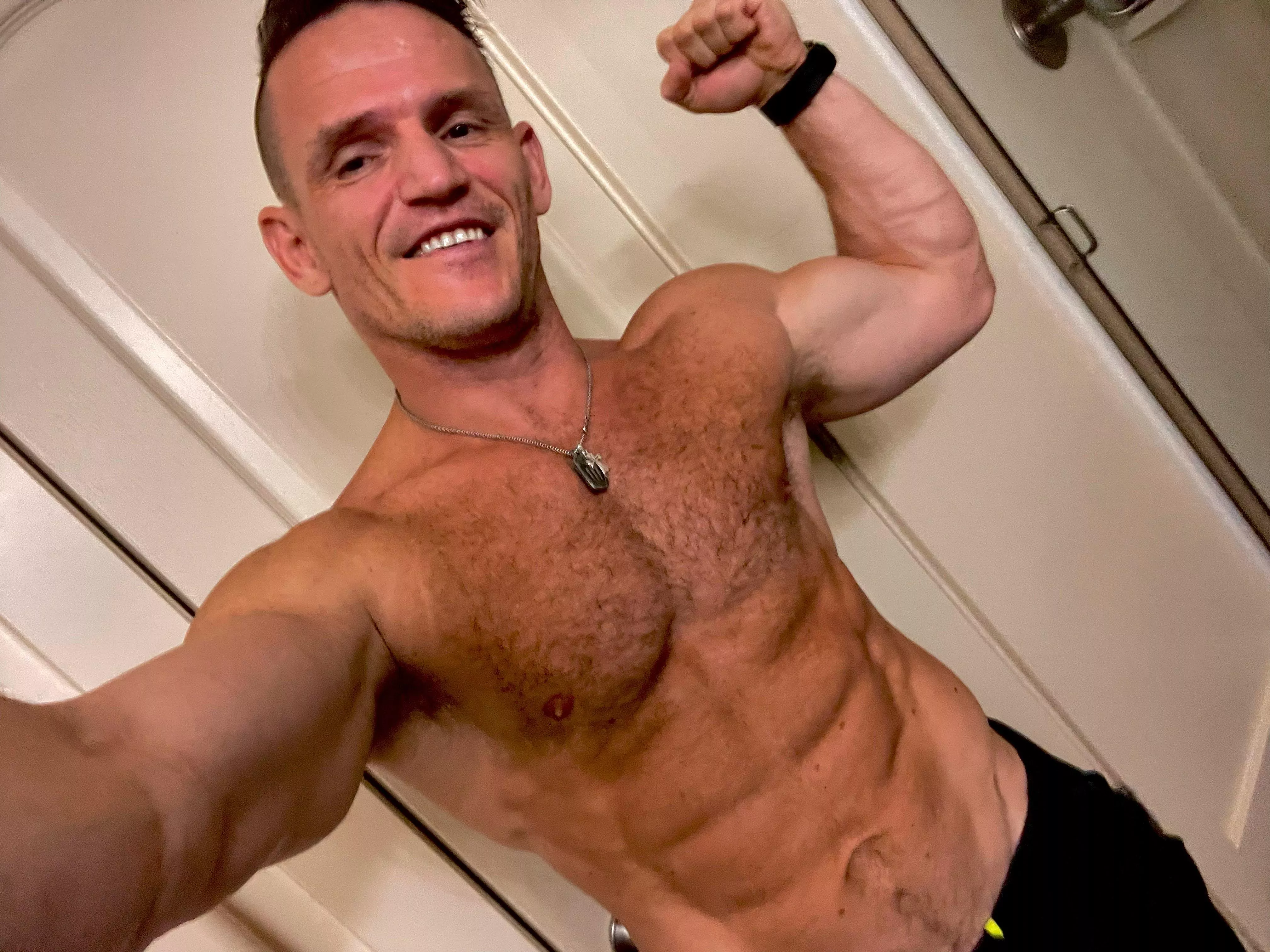 Here's my hairy chest. Would you lay your head on my chest? posted by gayvittles