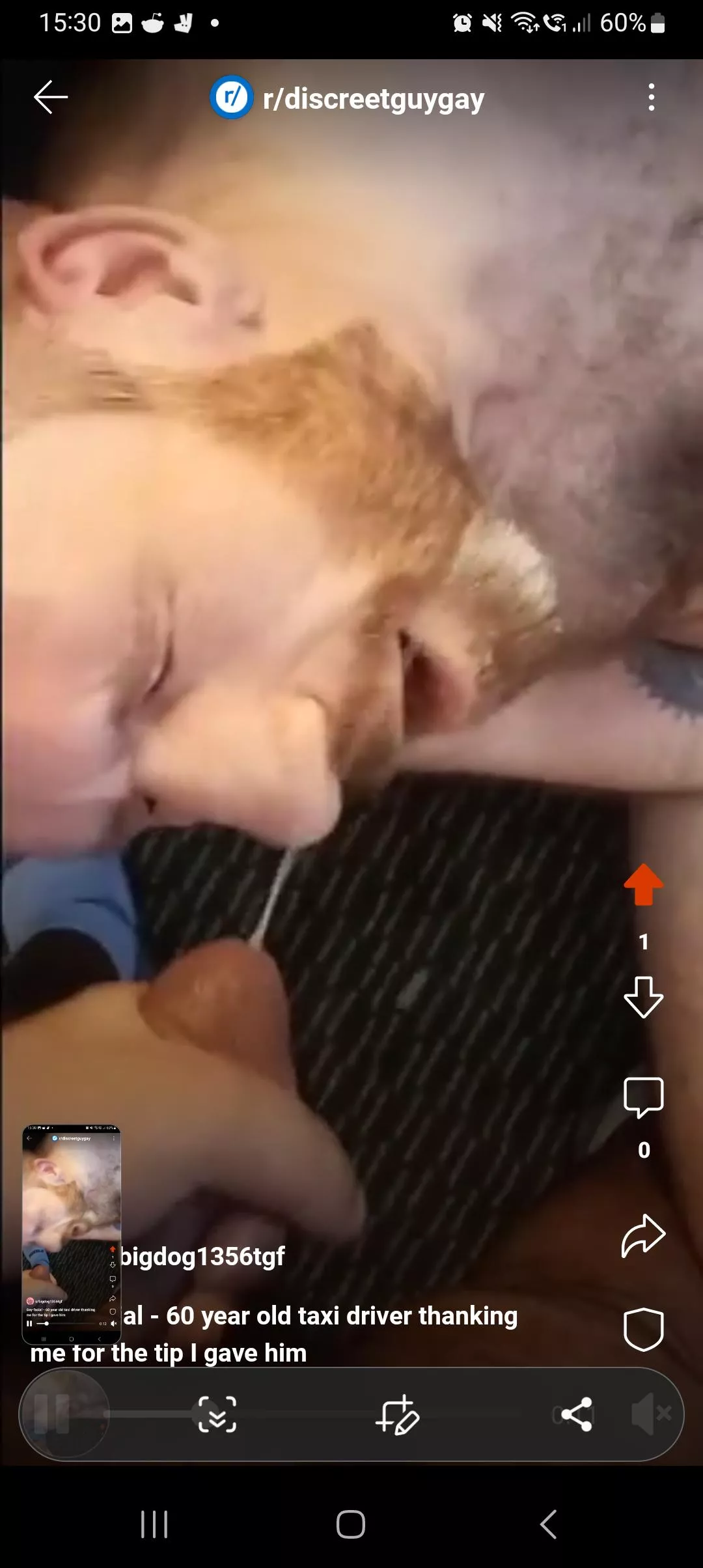 Me receiving a facial. Video posted on my page  posted by bigdog1356tgf