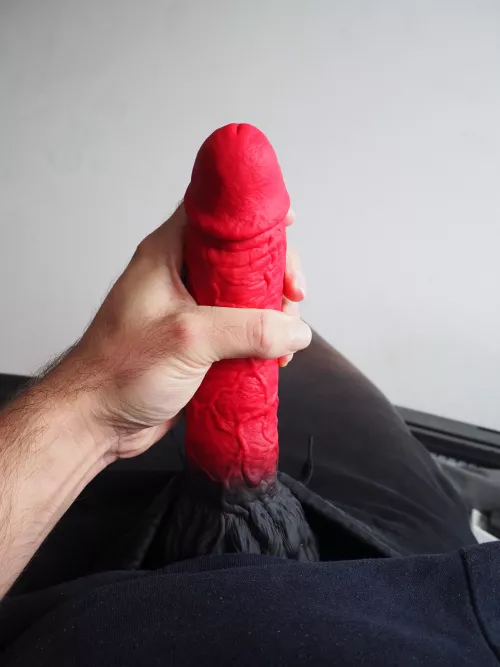 Me, with a dildo, dildo close up by Mysterious-Man1