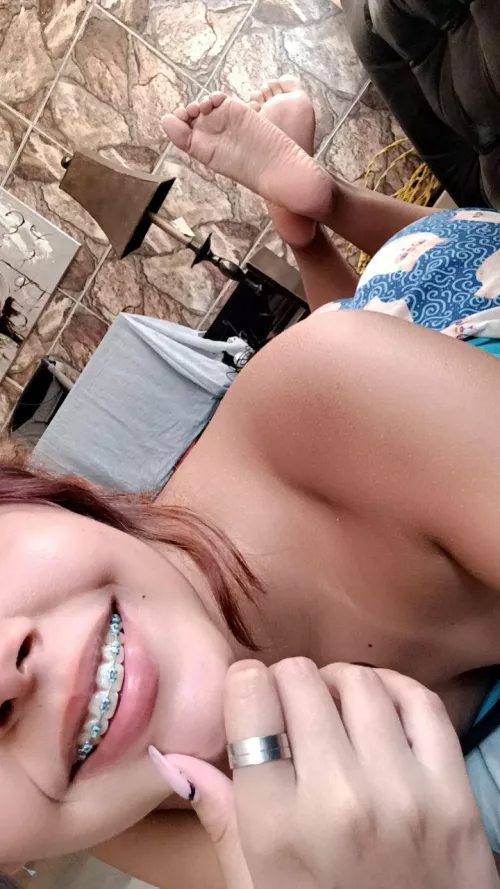 My butt looks round, but my smile looks better. by rossweetie_