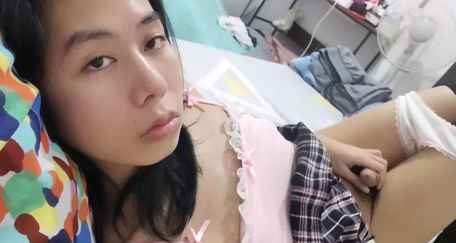 oops you just caught me playing with my girl dick 🫣 what happens next? by cuddlyweirdo