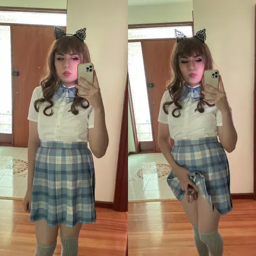 pretty sure it’s mandatory for every asian boy to wear a girls uniform.  by novadawnz