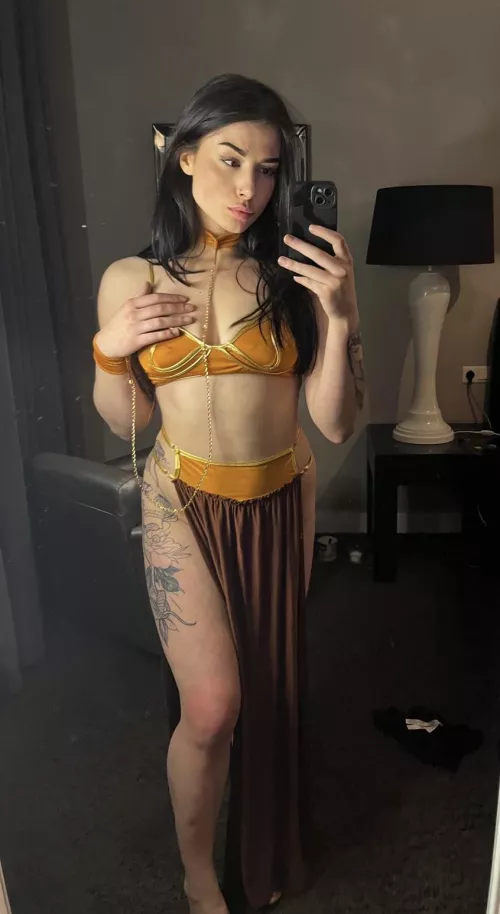 slave girl princess leia from starwars - how did i do? by edward1234551