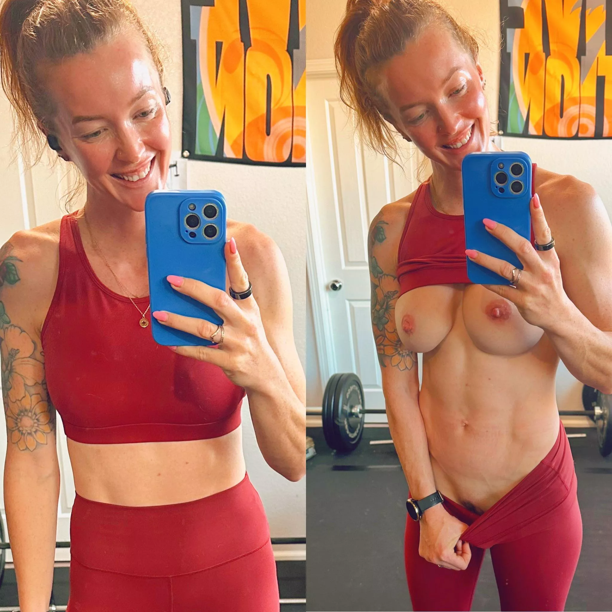 When I leave the gym. I want all the guys to wonder what I look like underneath. So if you see me at the gym today. Here you go posted by fitredd