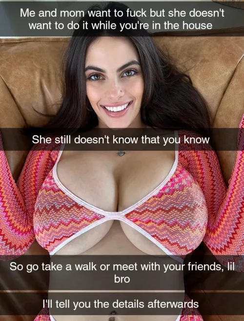 Your mom and your big bro want to fuck but you need to leave the house by Captionsforever