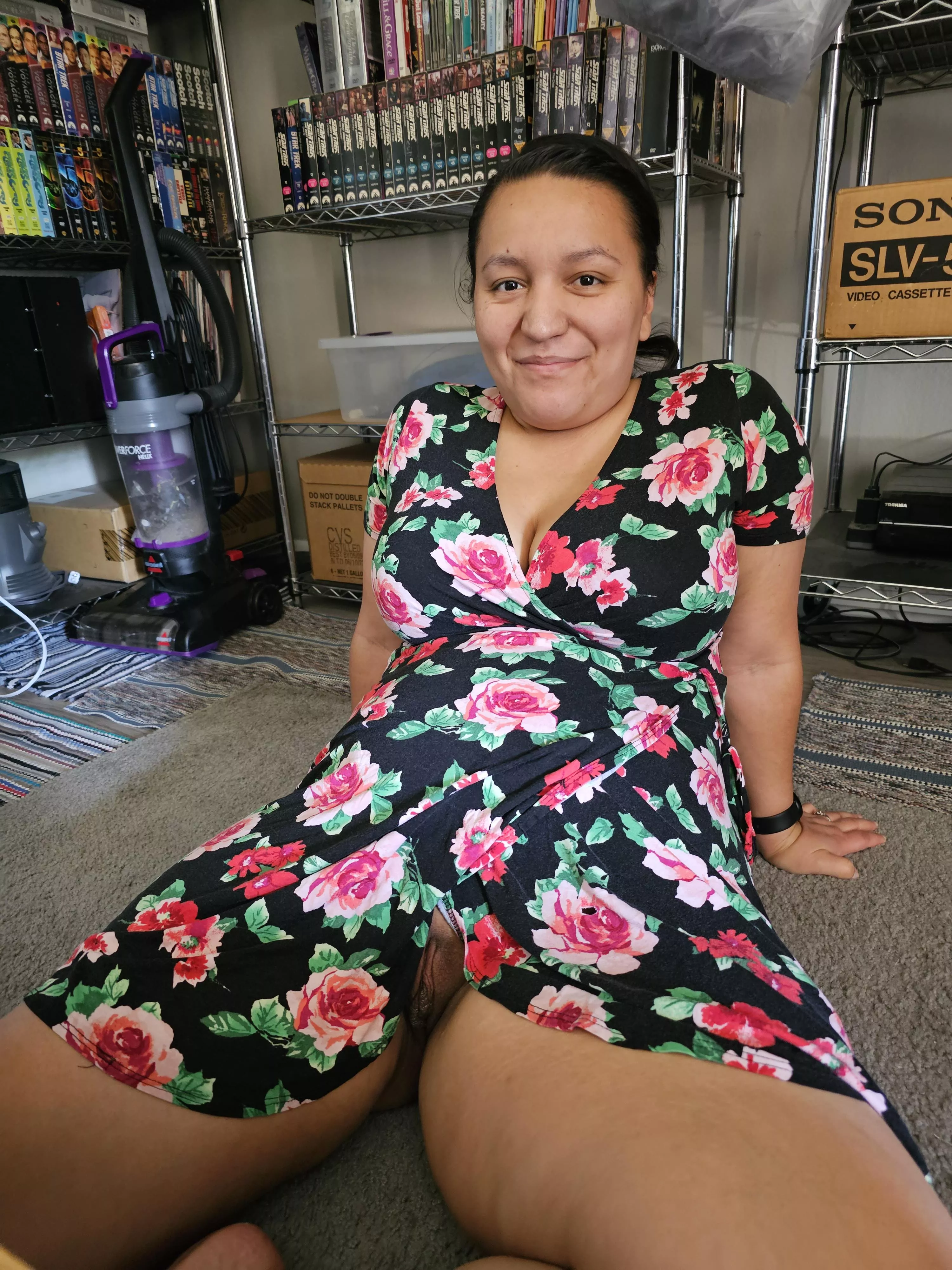 Hmm what are you staring at?  posted by loveboobs420