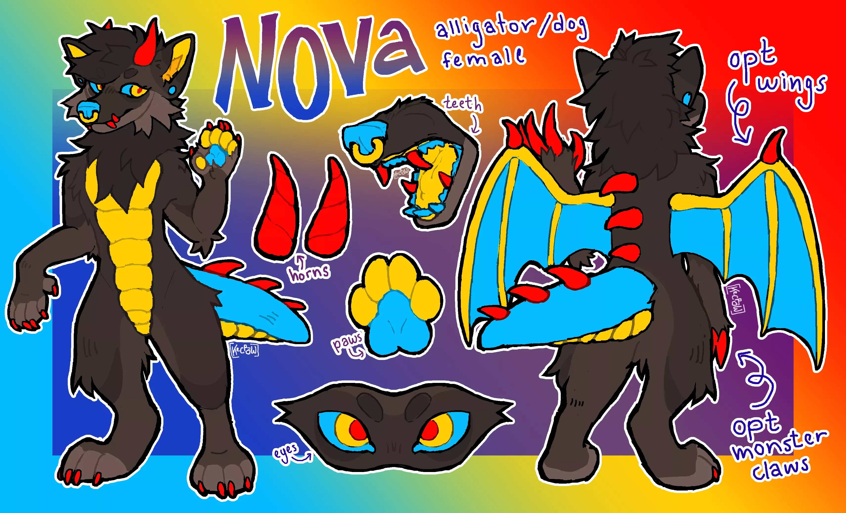 how much would you pay for a ref sheet like this? art by me, not my oc tho posted by kecrowart