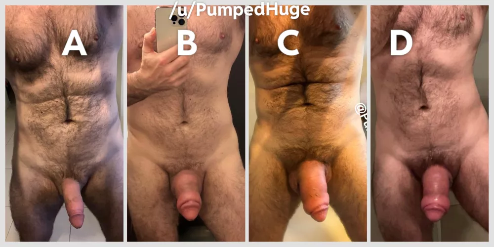 I love being able to offer a variety of sizes… from my normal to adding a donut to allowing her to grip as I thrust. What size would you take? by PumpedHuge