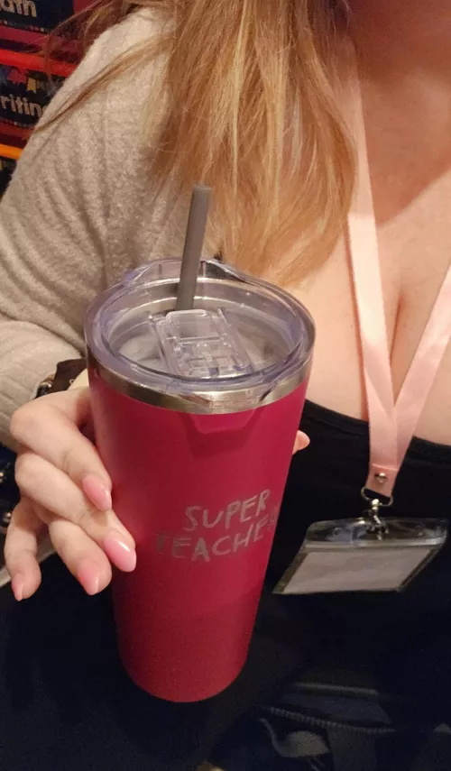 If the dad's knew that making guys cum was my other super power, I think I'd have a lot more parent volunteers.  by MsTeacherToes