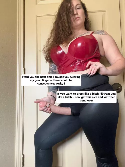 If you want to act like a bitch you’ll be treated accordingly cucky  by mistressbrazda