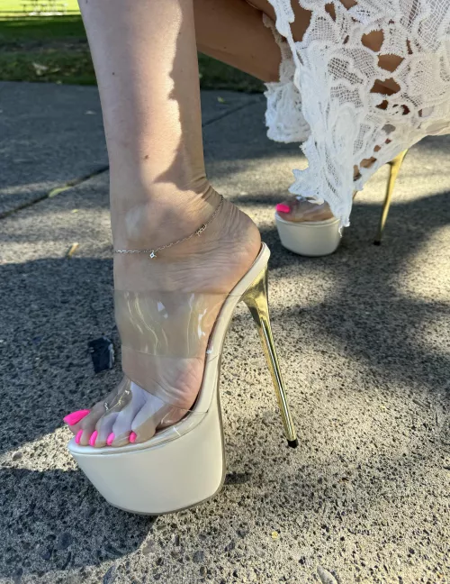 Look how sexy my mules are 💕 by missheels07