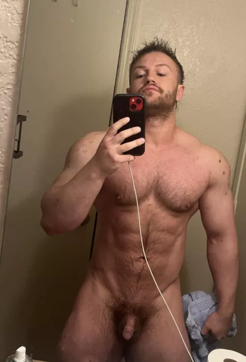 Love the furry after the cold showers 😜 by Musclestud101