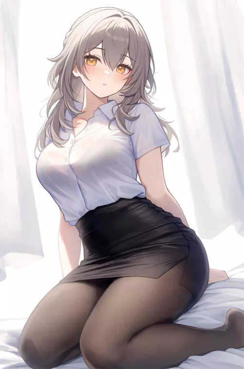 Office Lady Stelle [Honkai Star Rail] by CheetahSperm18