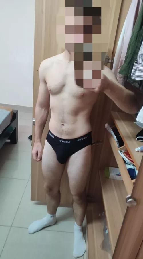 recently changed from trunks to briefs, do I look good in it ? by Mumbai_Sky_7629