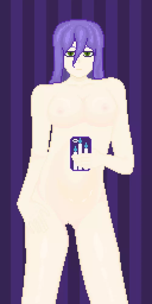 Selfie at the mirror - [I'm new to pixel art (and art as a whole) so I'd appreciate some feedback and critique, Thank You] by JesooohhhhCrestoohhh