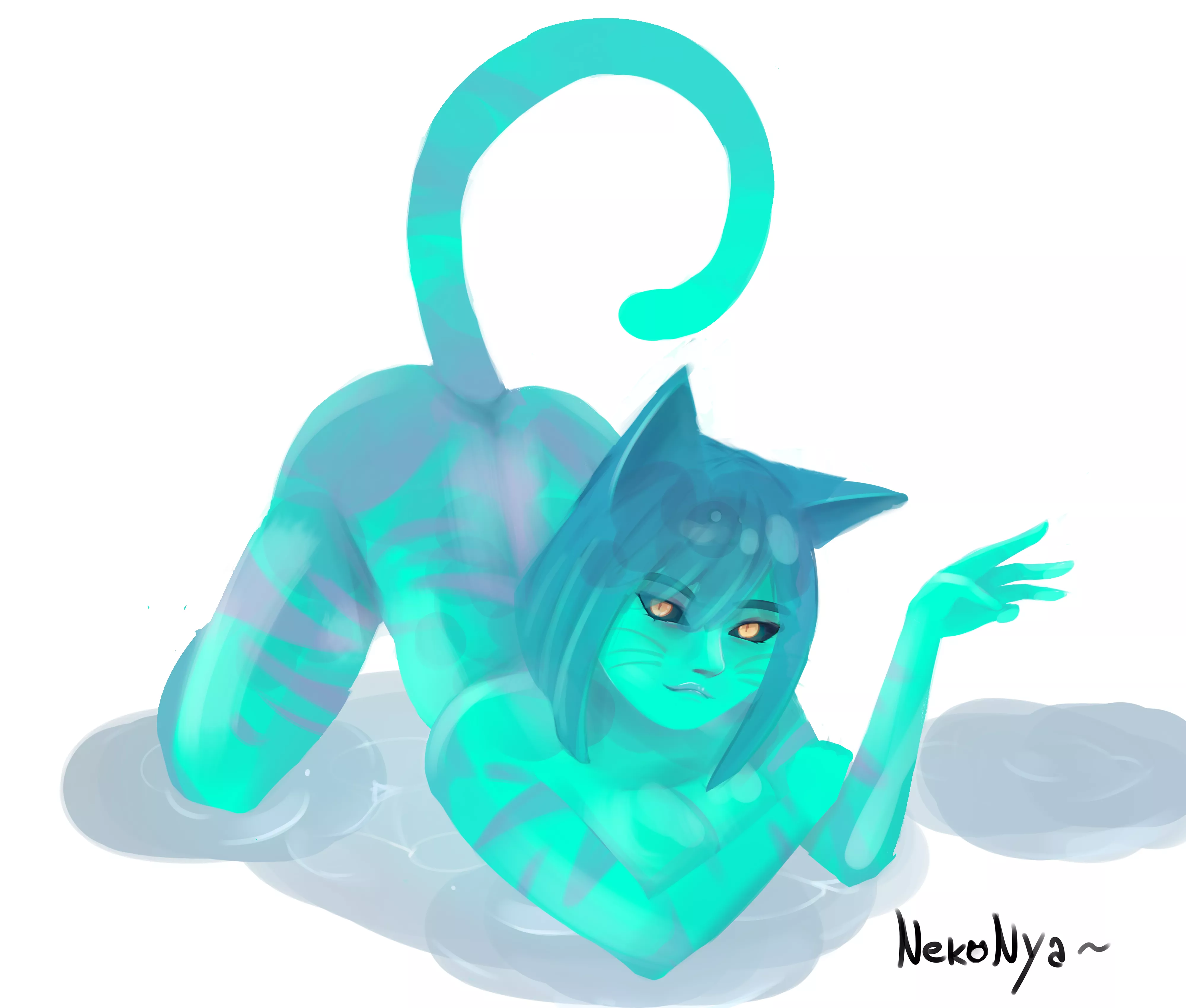 Slime Girl - By Neko Nya (Me) posted by Neko_Nyaxd