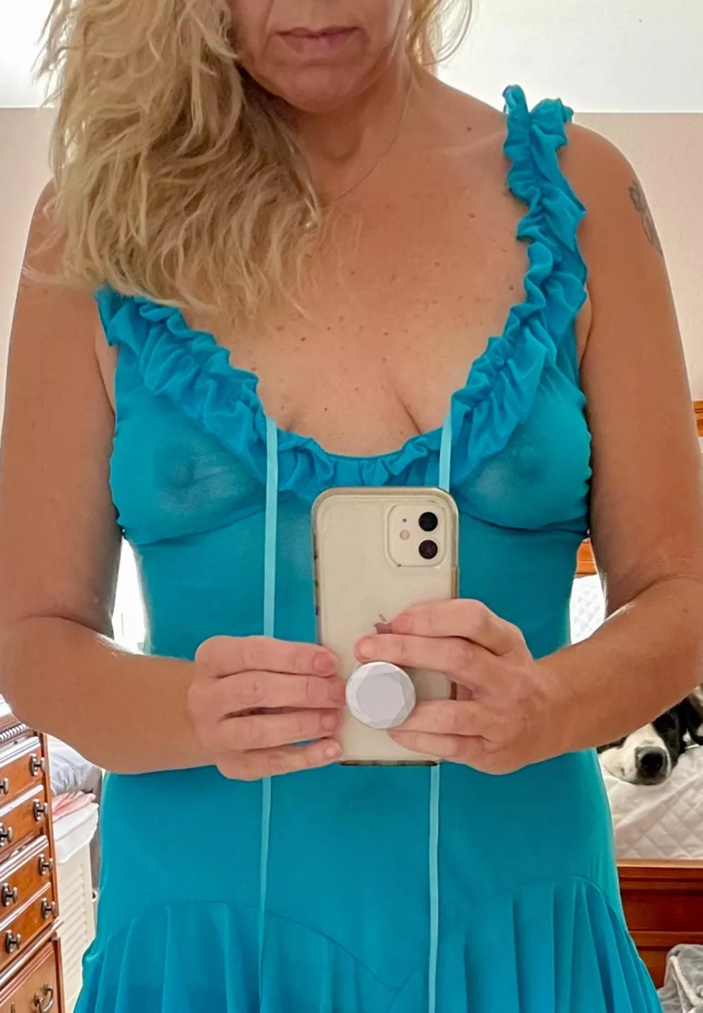Tall Blonde in Blue posted by naughty1milf