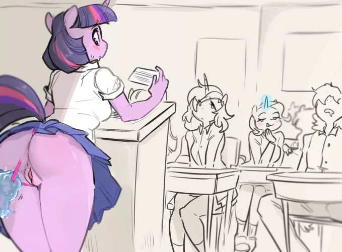 Twilight Sparkle has a naughty student (GlacierClear) by myfriendscantknow