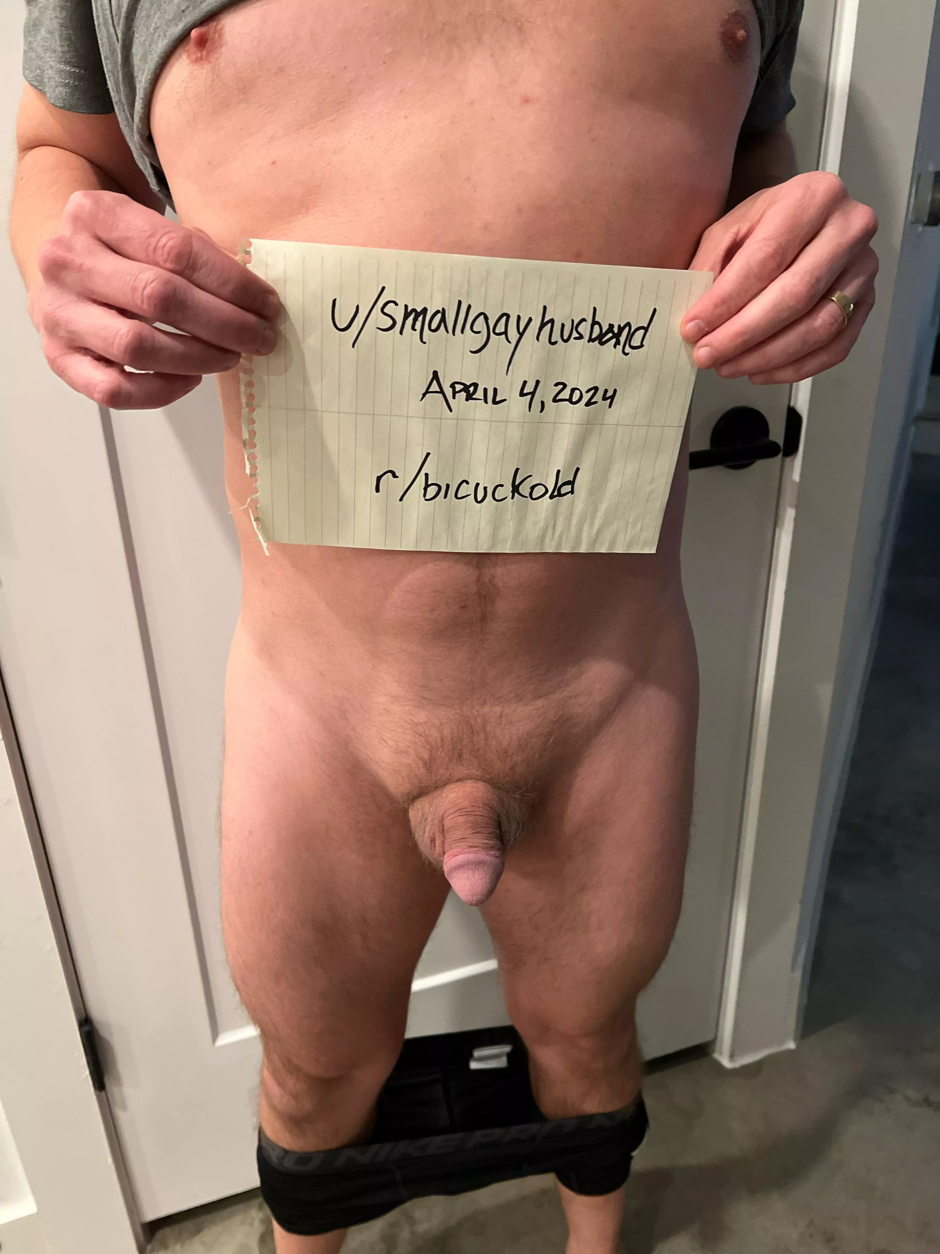 Verify posted by smallgayhusband