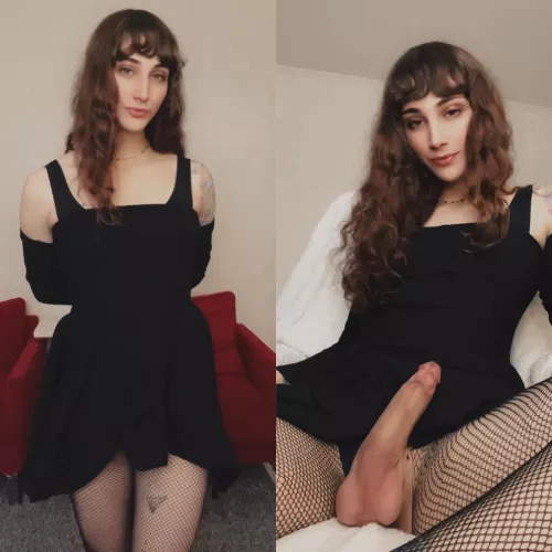 Would you have expected this under my dress? 🤭 by Fury_Christine