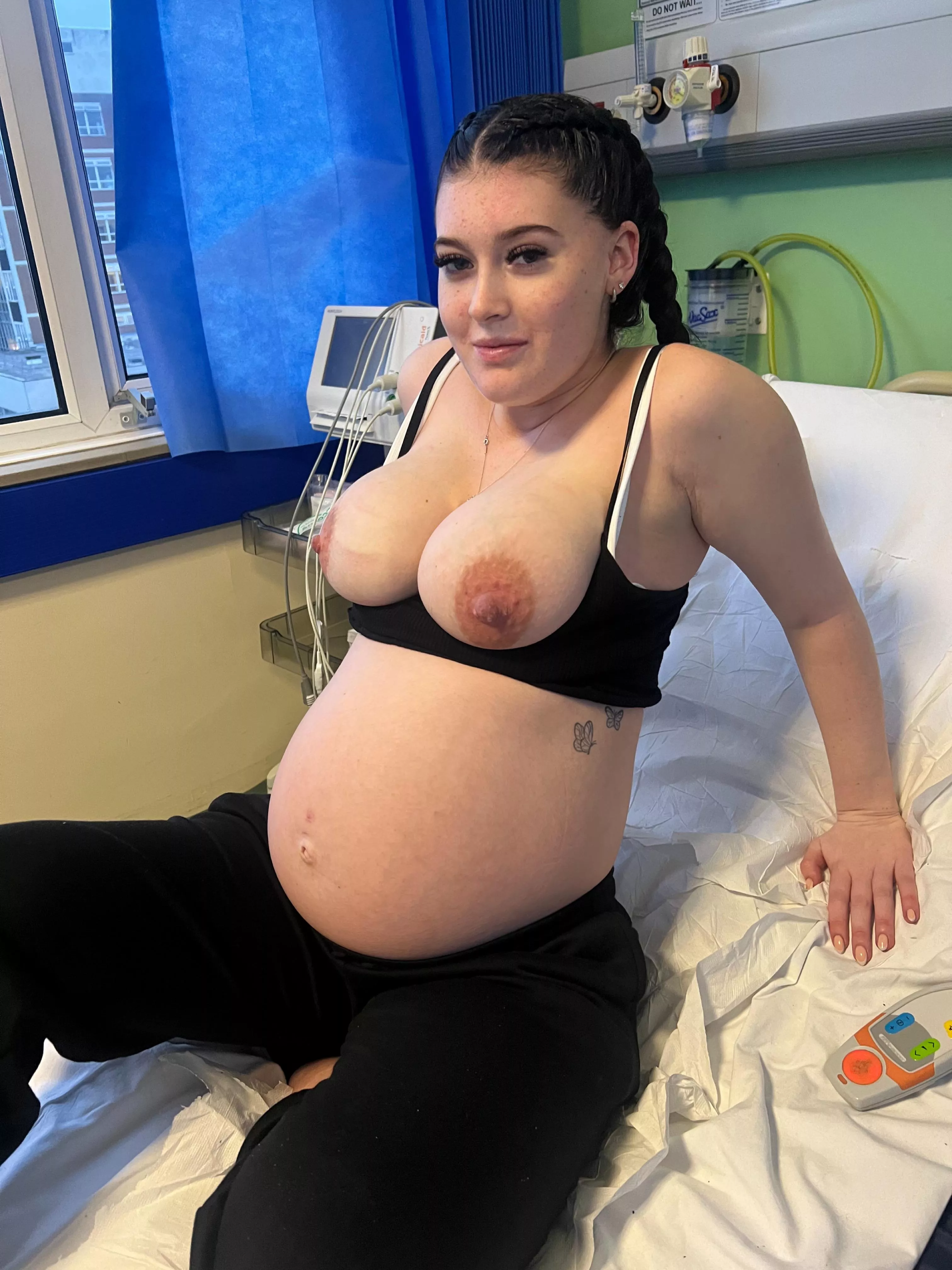 37 weeks pregnant at the hospital posted by PreggoAria