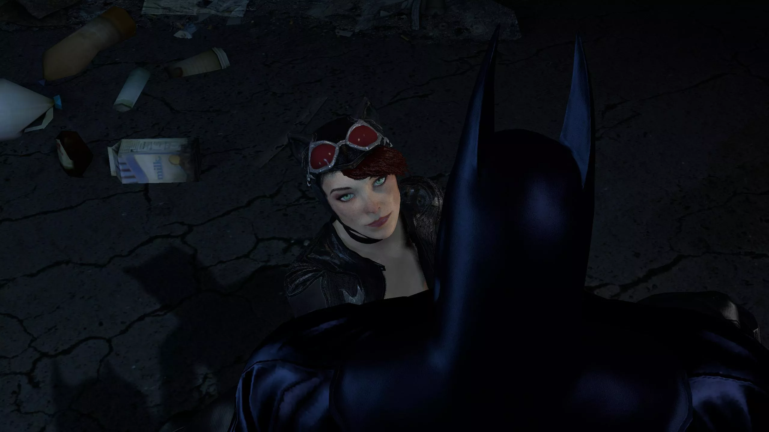 A Place to Hide Batman and Catwoman as we don't see them, 1,24 min video in description posted by PPuppeter