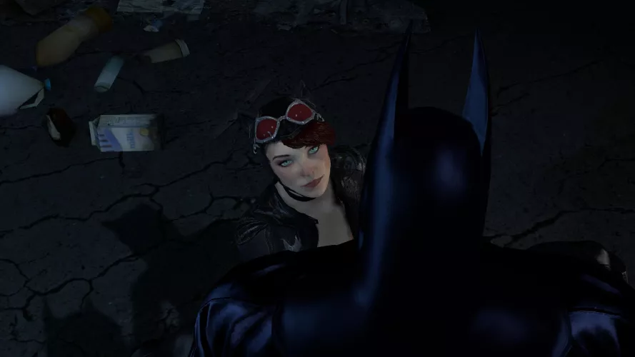 A Place to Hide Batman and Catwoman [batman arkham knight] 1,24 min animation link in description by PPuppeter