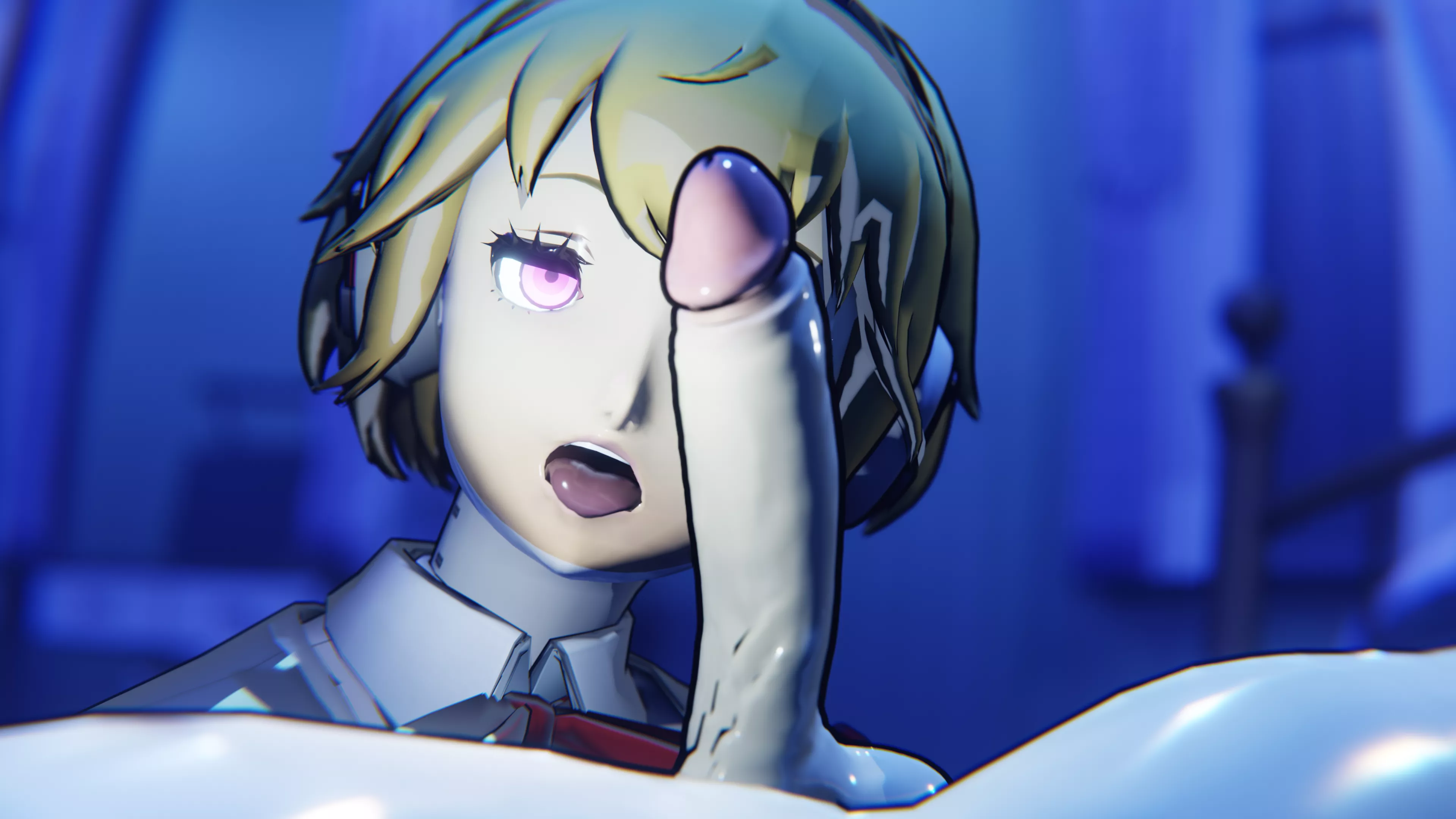 Aigis has too much fun testing things on her master (@Rizzykawai) posted by Unfair_Throwaway