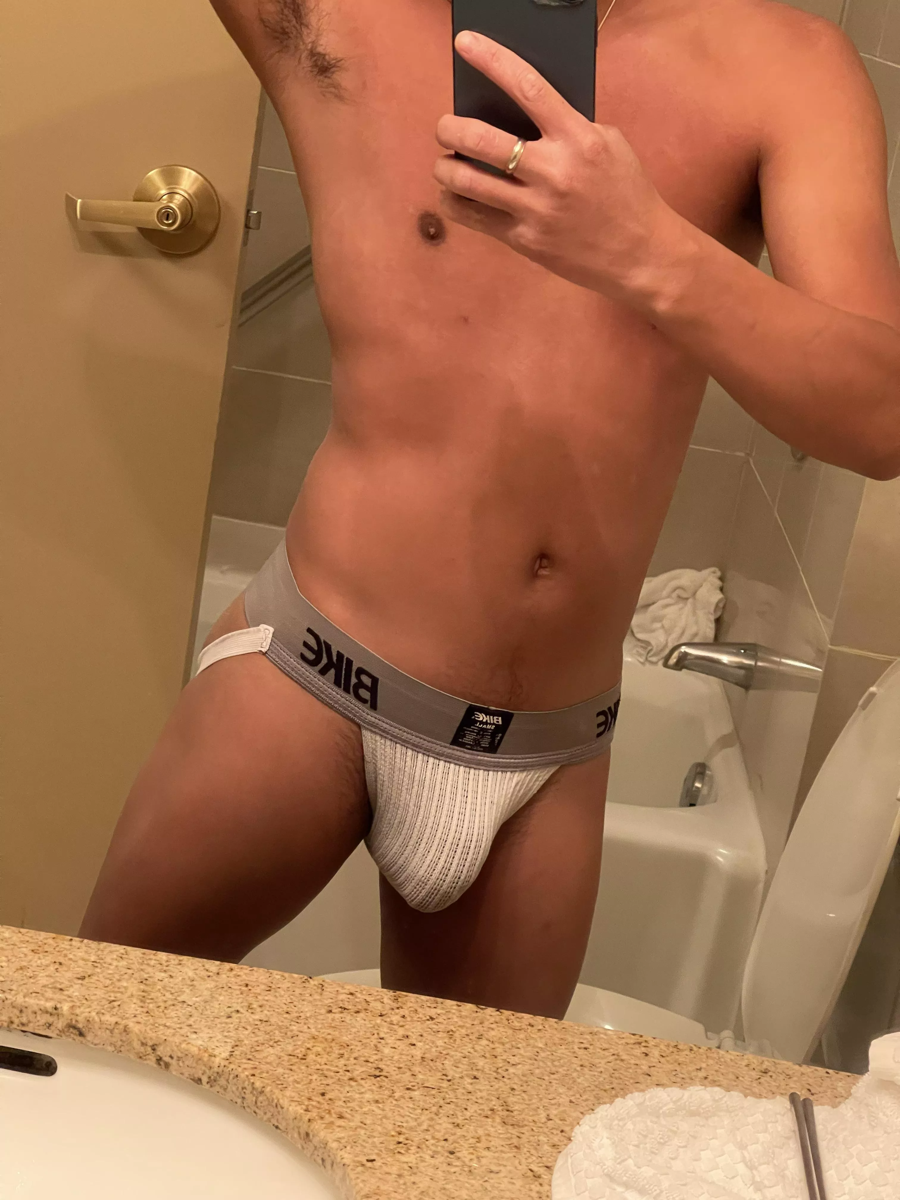 Anyone miss the old bike jockstraps? I do! posted by Uncutyfronts