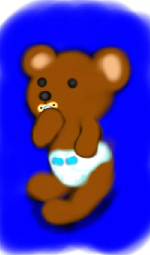 Baby teddy bear I drew last night by CarnyRider1991