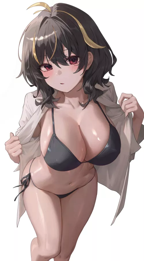 Black Bikini Underneath  by CheetahSperm18