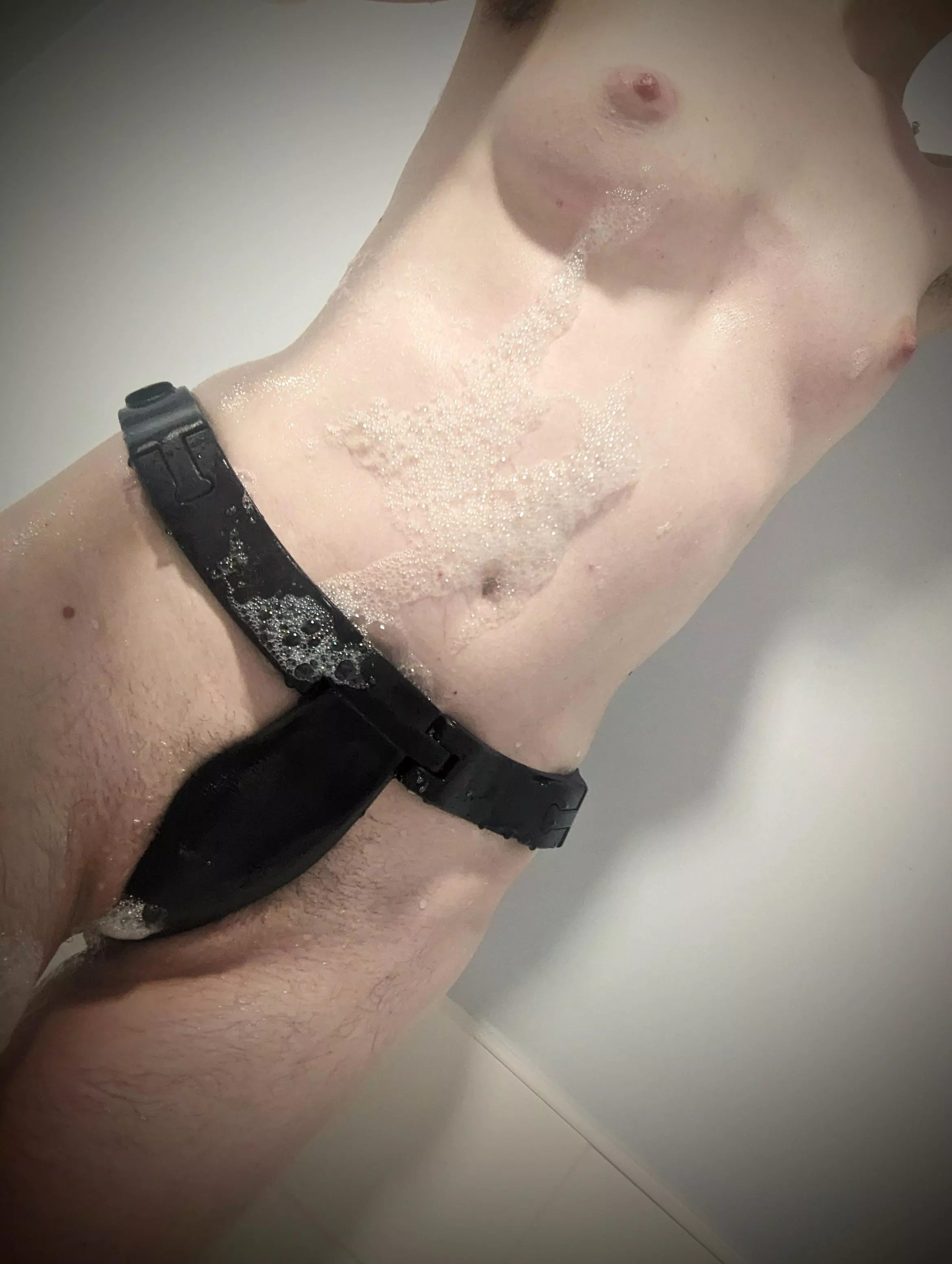 Clean belt, clean mind 😏 posted by ChastityQueer