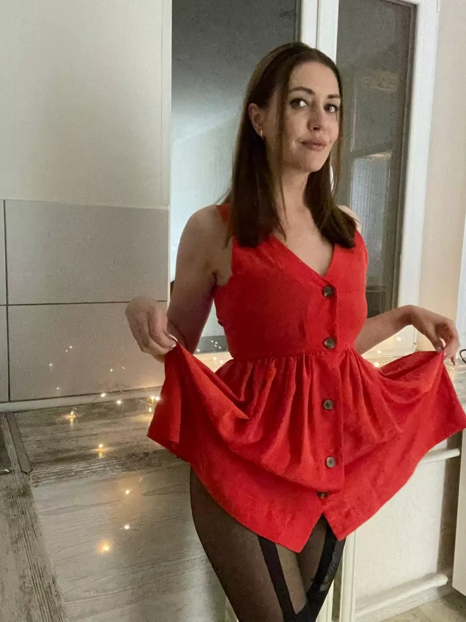 Cradling myself in a colorful dress ) posted by megan_vikkk