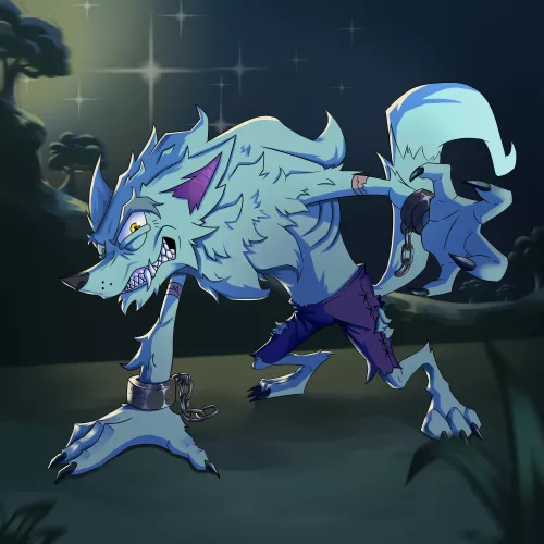 Crazy werwolf (Art by me) by MBordallo