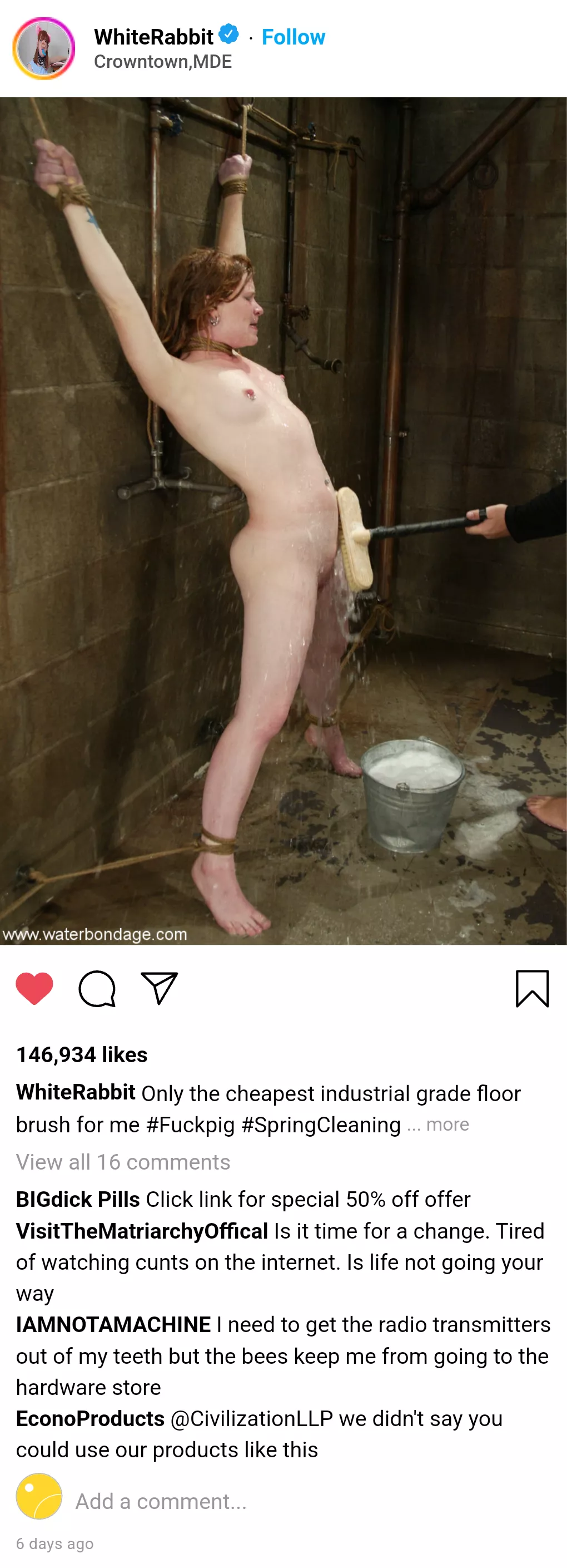 [ Cuntstagram] Spring Cleaning .... or at least  I think it's spring anyway posted by UnsualAlice