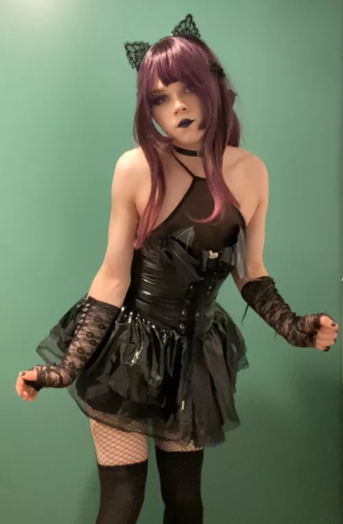 Felt cute in that mini dress🖤 by Dry-Apple2493