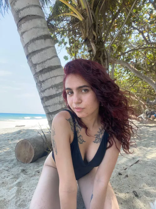 hot Latina on the beach by LatinaJasmin