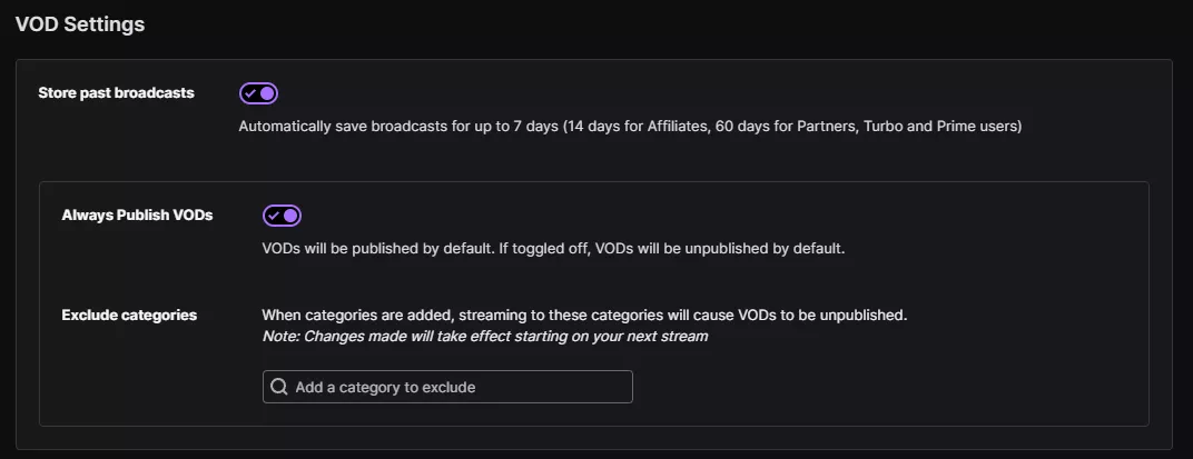 I can't find my VOD's. Yes I have it enabled to save them. Yes I had this enabled before my stream posted by MoxxieMercury