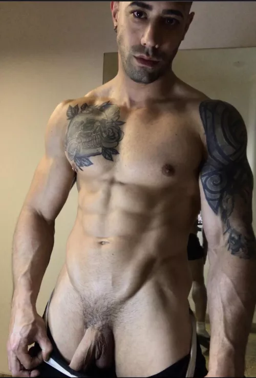 Im gonna make you work for it 😈 by TattooedMuscled