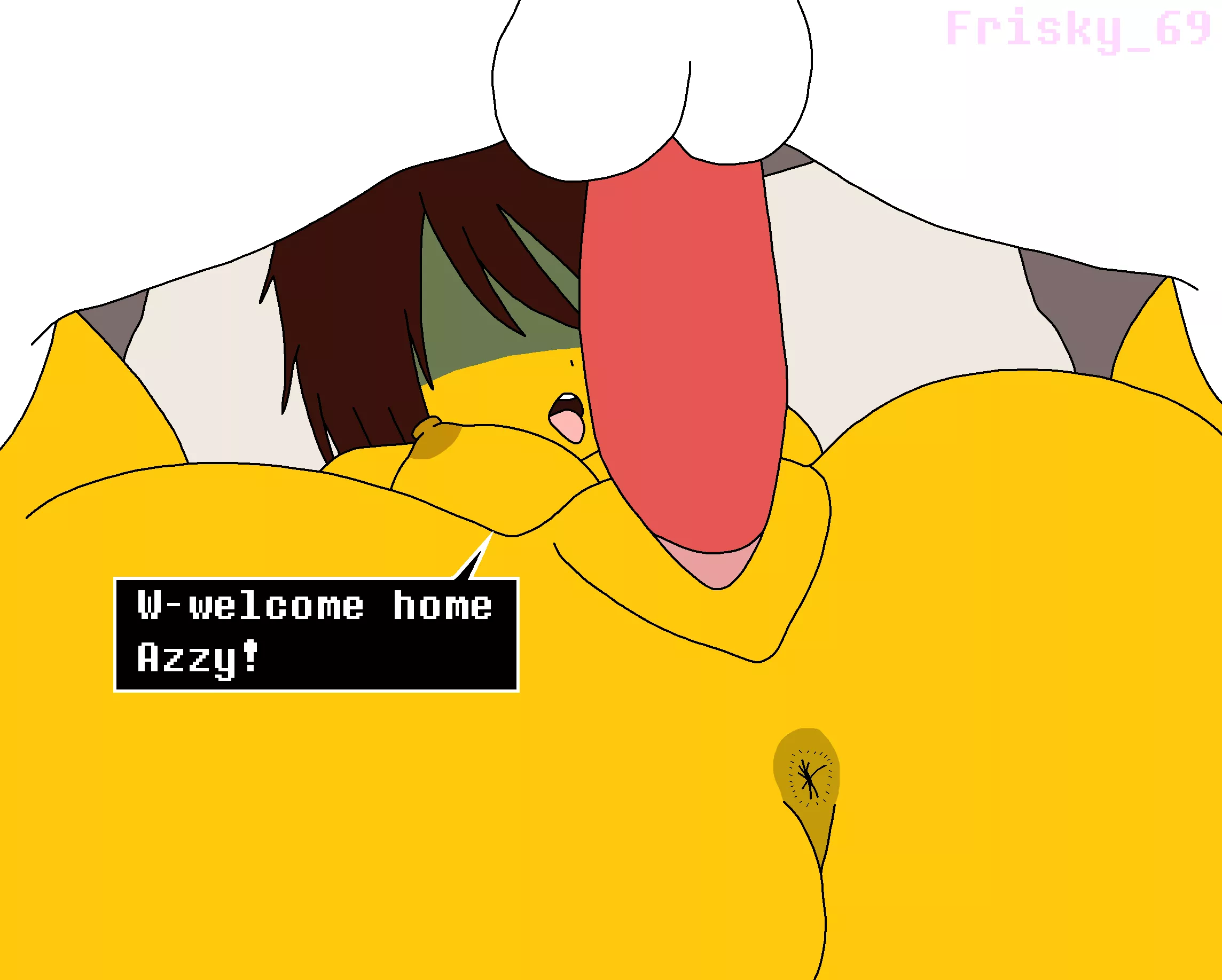 [Kris] welcomes [Asriel] home (frisky_69)  posted by ImpressionKind6769