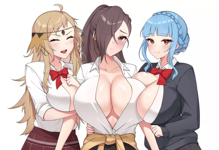 Marianne, Kagero, and Ophelia (By @CHYM39) [Commission] by AegisDriver626